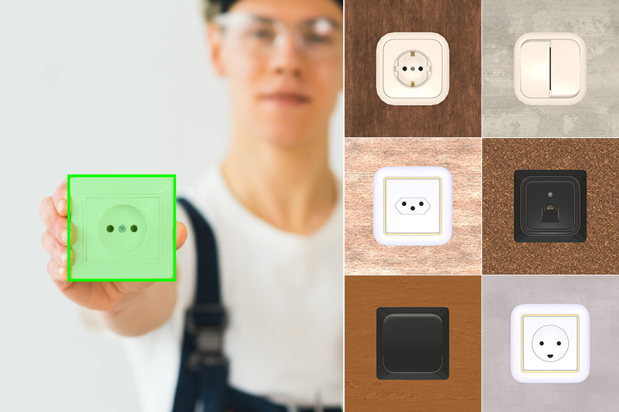 Power Sockets and Switches (EU) dataset images Power Sockets and Switches (EU) dataset images